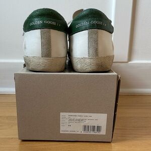 Golden Goose Superstar Sneakers - Green and White Mens size 44